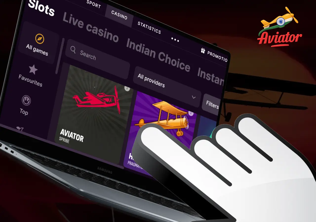 Casino page with available category games